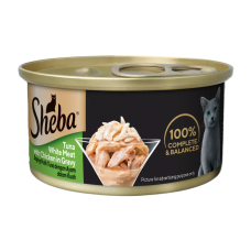 Sheba Canned Food Gravy Tuna White Meat w/Chicken 85g